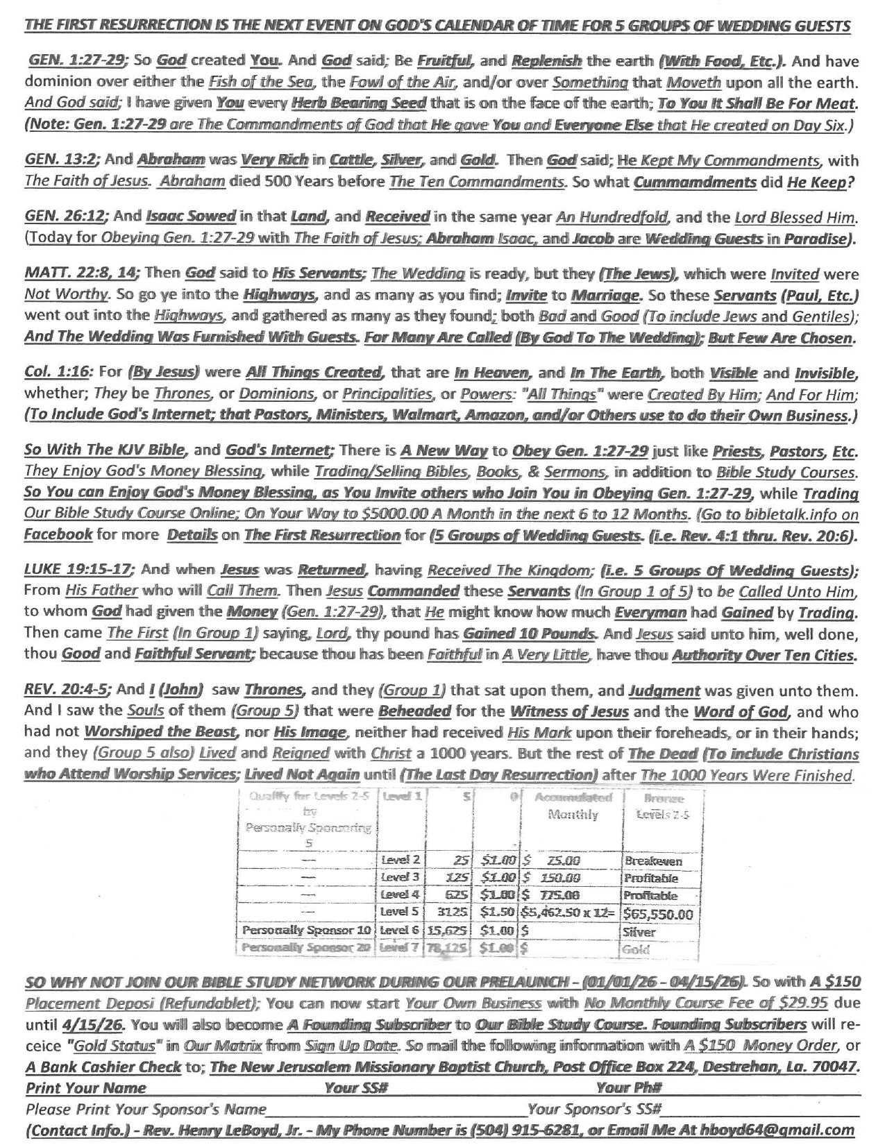 Business Opportunity